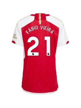 Billige Arsenal Fabio Vieira #21 Hjemmedrakt Dame 2023-24 Kortermet